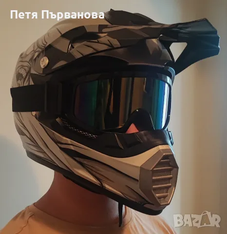 Каска за мотокрос/ендуро/велосипед/тротинетка, снимка 7 - Аксесоари и консумативи - 55841296