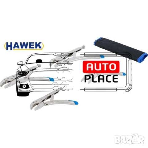 Комплект клещи чираци 4 броя HAWEK 5" / 6,5" / 7" / 10", снимка 3 - Клещи - 53955558