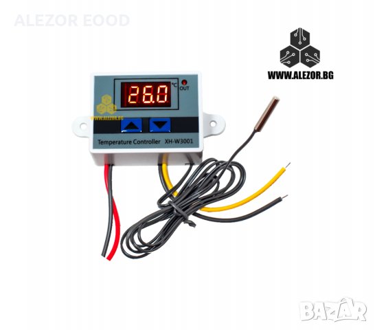 Терморегулатор 3001 12 VDC, Изход 12 VDC NO, -50 До +110° C ,NTC10K - 100см Термоконтролер, 20200045, снимка 3 - Други машини и части - 30043142