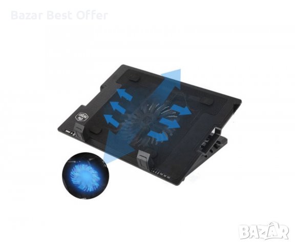 Охладителна подложка за лаптоп с високо повдигане COOLERPAD, снимка 2 - Лаптоп аксесоари - 33274542