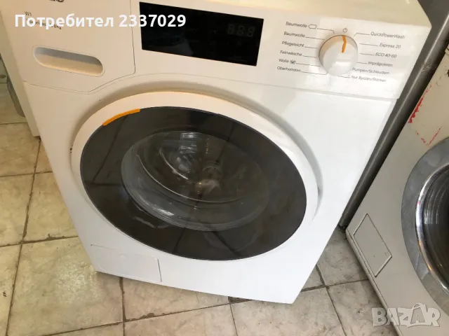 Пералня:МиелеW1-8кг,работеща,тествана,нов модел,клас:А+++\като нова, снимка 2 - Перални - 49989059