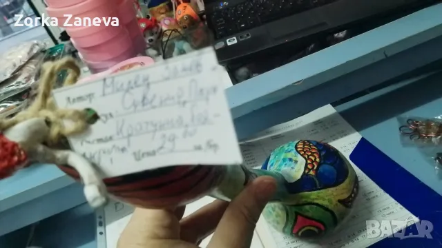 Тиква/кратунка/рисувана на ръка, снимка 4 - Декорация за дома - 49089419