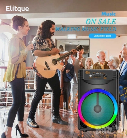 Преносима караоке тонколона с микрофон ZQS8146, снимка 2 - Друга електроника - 52591917