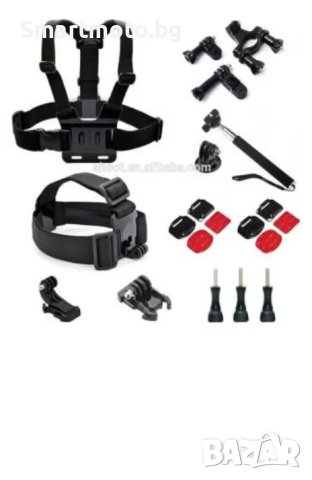 GK11 нов комплект аксесоари за екшън камери 10 части GO PRO SJCAM,EKEN, снимка 1