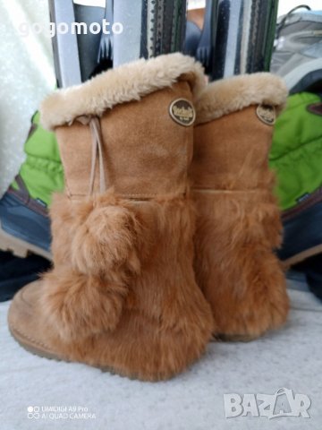 КАТО НОВИ апрески Dockers® Snow Boots original, N- 35 - 36 топли боти, ботуши, 100% естествена кожа,, снимка 11 - Дамски апрески - 39640773