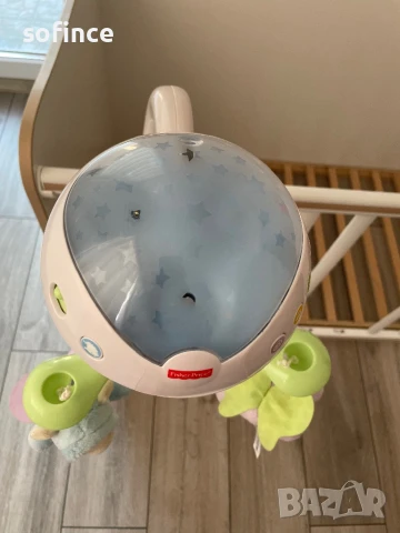 Fisher Price Музикална въртележка - проектор 3 в1 BUTTERFLY DREAMS 0м+ играчка за кошара, снимка 2 - Кошарки - 51273371