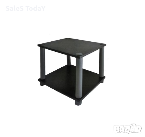 Масичка за кафе, Помощна маса, 34см, черен цвят