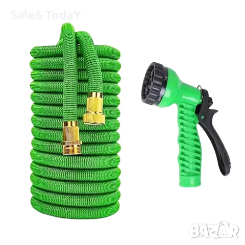 Градински маркуч, Разтегателен маркуч + пистолет, до 12 метра, снимка 6 - Напояване - 49445522