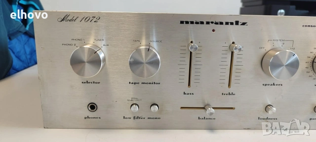 Стерео усилвател Marantz 1072#1, снимка 4 - Ресийвъри, усилватели, смесителни пултове - 53779704