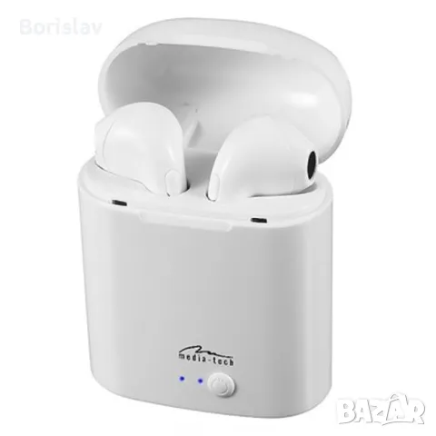 Бeзжични слушалки R-PHONES TWS MT3589W, бели, снимка 2 - Bluetooth слушалки - 47414037