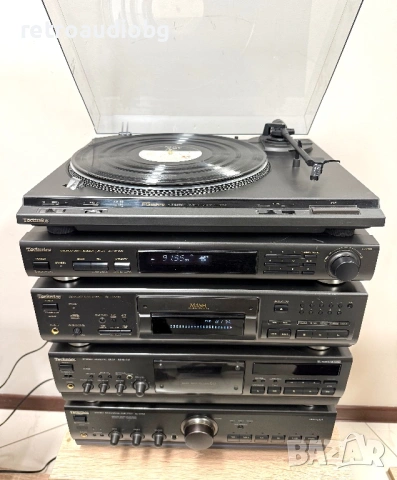🔊Ретро аудио система - сет TECHNICS - усилвател, сд плеър, триглав дек и тунер🔊, снимка 6 - Аудиосистеми - 53054638