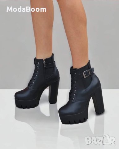 Кожени боти на ток