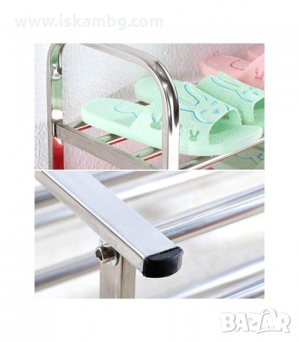 СТЕЛАЖ ЗА ОБУВКИ МЕТАЛЕН НА 4, 5 или 6 НИВА - код 2480, снимка 6 - Етажерки - 33939193