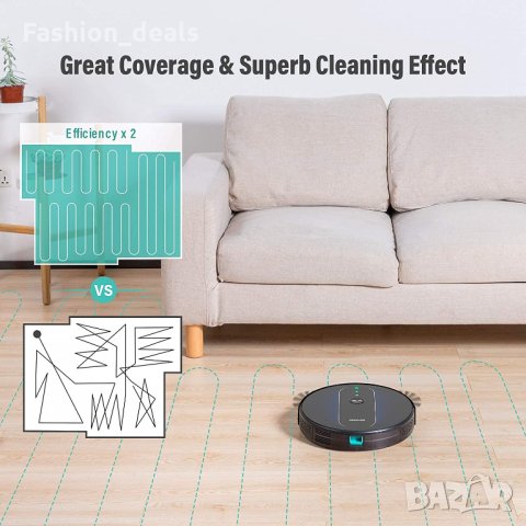 Нова силно смукателна тиха прахосмукачка робот с моп, Wi-Fi и Alexa, снимка 6 - Прахосмукачки - 33757161