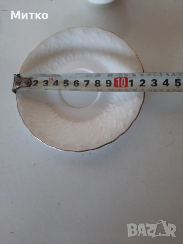 Сервиз за кафе от костен прцелан, снимка 8 - Сервизи - 52710048