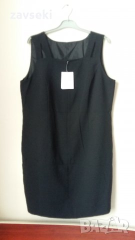 Дамска официална / делова черна рокля, снимка 2 - Рокли - 30149514