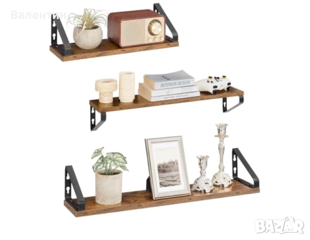 Стенни плаващи рафтове VASAGLE