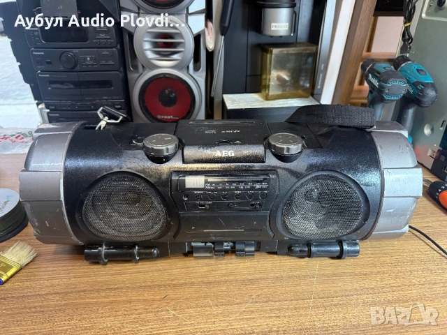 AEG BOOMBOX TUNER CD PLAYER END CASETTE, снимка 3 - Радиокасетофони, транзистори - 53886693