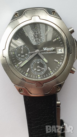 Кварцов хронограф West, снимка 6 - Антикварни и старинни предмети - 44601403