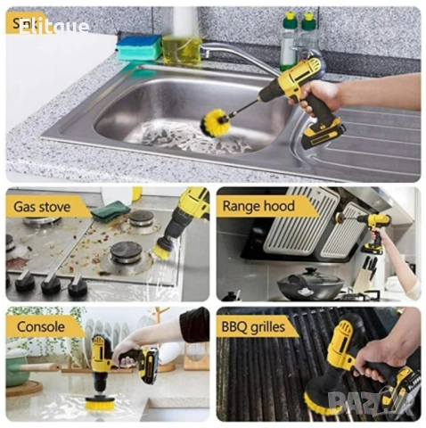 Комплект 3 почистващи четки за винтоверт 150, снимка 9 - Други стоки за дома - 52862428