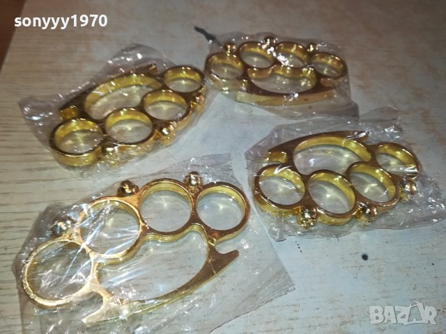 НОВИ ЗЛАТНИ БОКСОВЕ С ЧЕРЕПИ 2110232051, снимка 2 - Ножове - 42666233