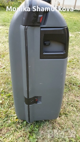 Голям куфар с колелца сив цвят, снимка 6 - Куфари - 52577305