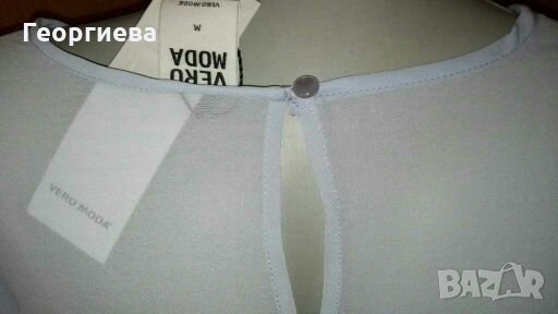 НОВА,С ЕТИКЕТ блуза в небесно синьо👗🍀M 38 - 40👗🍀арт.1033, снимка 5 - Блузи с дълъг ръкав и пуловери - 30327089