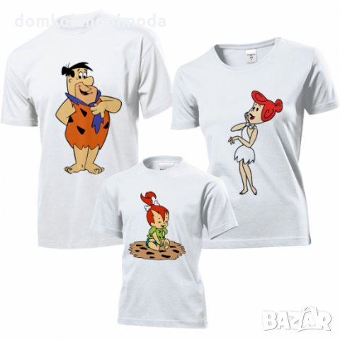 Комплект тениски Мама, Татко и Аз, 3 броя,Пълноцветна щампа, Не се бели , снимка 1 - Тениски - 31618992