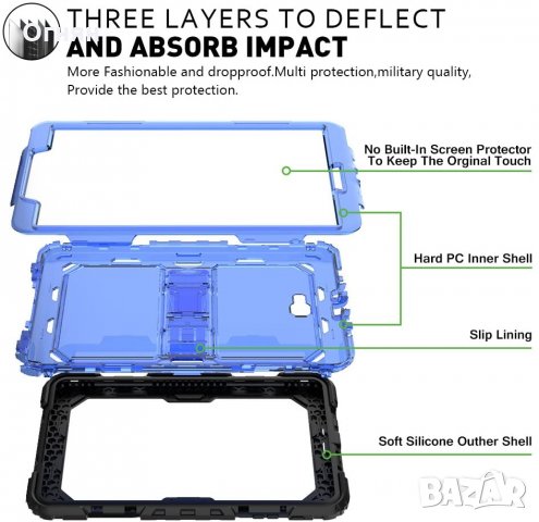 Ударо устойчив протектор за Junfire Samsung Galaxy Tab A 10.5 Case, T590, снимка 4 - Samsung - 30773881