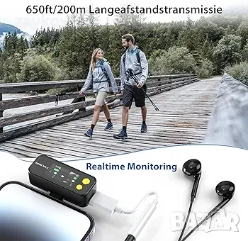 FULAIM X5M безжичен петличен микрофон, снимка 5 - Микрофони - 47897332