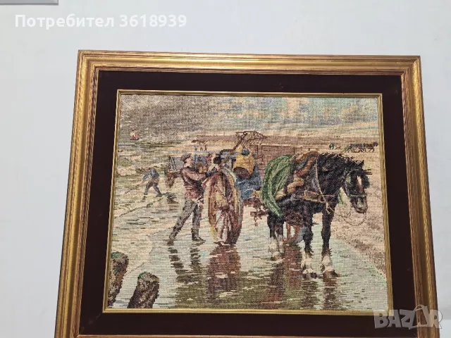 гоблен морски труд , снимка 3 - Гоблени - 50290517