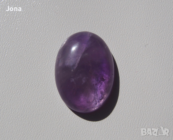 Естествен полускъпоценен камък кабошон- аметист, снимка 2 - Колиета, медальони, синджири - 29501922