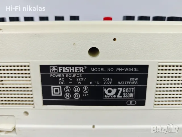 радио касетофон FISHER PH-W543L, снимка 4 - Радиокасетофони, транзистори - 47848141