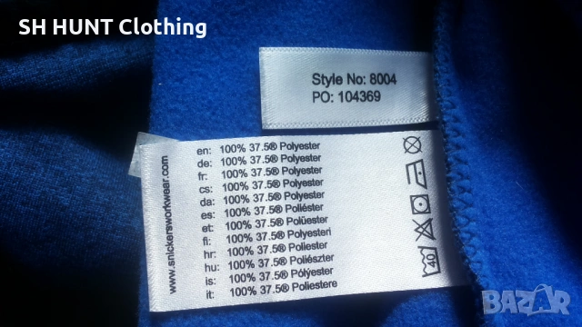 Snickers 8004 Fleece Work Jacket размер L работна горница W4-733, снимка 17 - Суичъри - 53048978