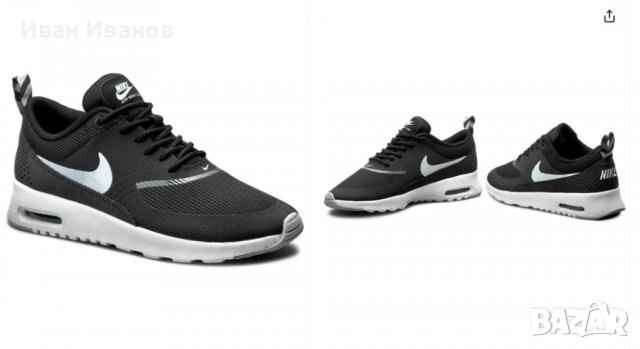 оригинални маратонки  NIKE AIR MAX THEA "BLACK ANTHRACITE"  номер 38-38,5, снимка 4 - Маратонки - 37960125