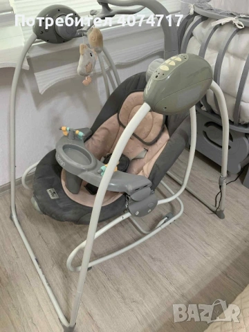 Бебешка люлка Lorelli - Tango, Grey Trees електрическа бебешка люлка