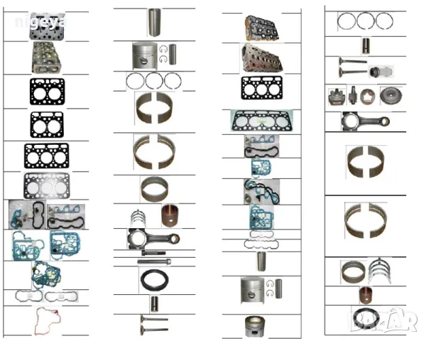 Резервни части за двигатели на строителна и селскостопанска техника, снимка 6 - Части - 9973761