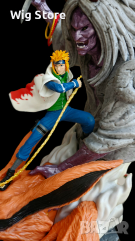 Аниме фигура Naruto - Minato Namikaze x Kurama 30cm, снимка 4 - Колекции - 44927908