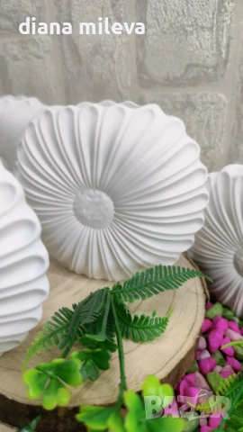 Вазички Маргаритки от гипсокерамика!!, снимка 14 - Декорация за дома - 51158796