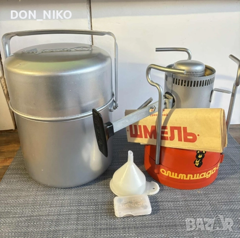 Примус/Бензинов котлон Шмель Олимпиада 80, снимка 2 - Антикварни и старинни предмети - 51749315