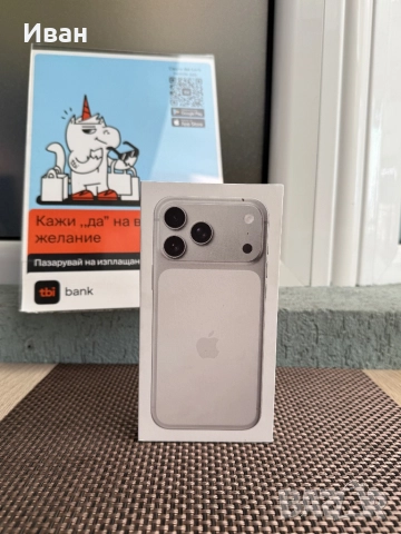 256!USA*102лв/м iPhone 17 Pro Max*Silver айфон 17 про макс, снимка 3 - Apple iPhone - 52129367