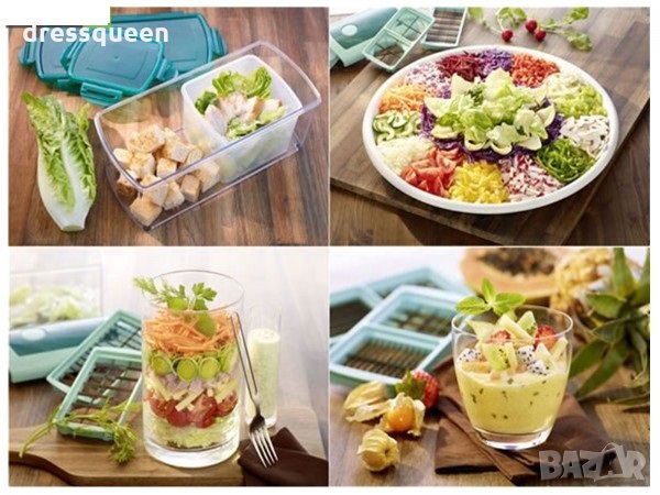 Универсално ренде Nicer dicer fusion - 10 части, снимка 6 - Други стоки за дома - 30928441