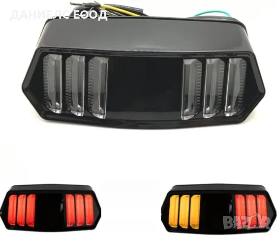 LED Стоп диоден за мотоциклет с вградени мигачи., снимка 2 - Аксесоари и консумативи - 47394204