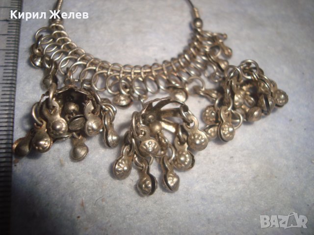 ПОСРЕБРЕНА ЕТНОГРАФСКИ ВЪЗРОЖДЕНСКИ СТИЛ ОБЕЦА НАКИТ ВИСУЛКА от НЕРЪЖДАЕМА СТОМАНА 31626, снимка 3 - Антикварни и старинни предмети - 38055408
