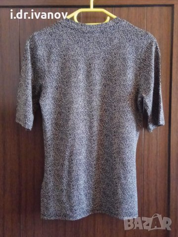 памучна блузка черна с бели точици , снимка 1