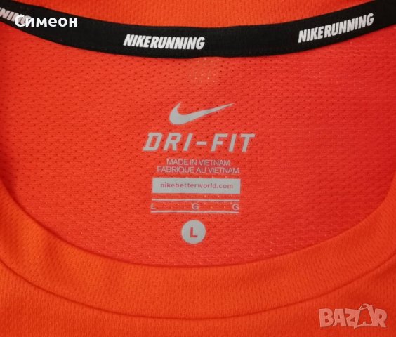 Nike DRI-FIT оригинална блуза L Найк спорт фитнес фланелка, снимка 3 - Спортни дрехи, екипи - 36936523