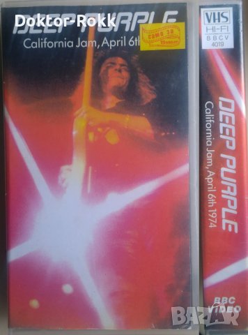 Deep Purple – California Jam, April 6th 1974 (VHS), снимка 1 - Други музикални жанрове - 39367358