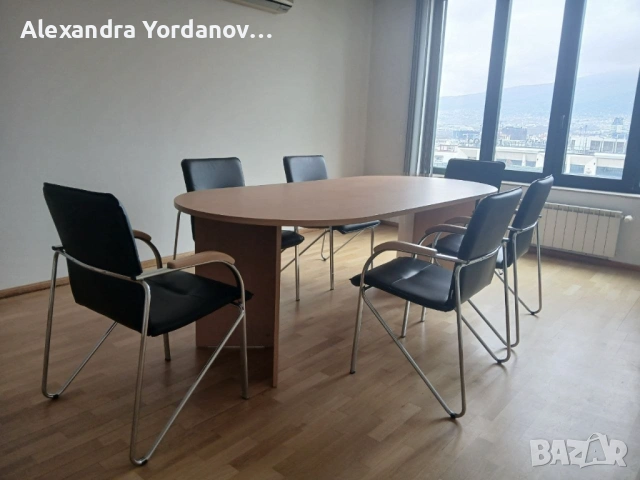 Конферентна маса + 6 офис стола, снимка 2 - Маси - 53947231
