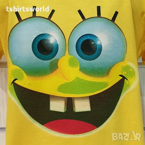 Нова детска тениска с дигитален печат Спондж боб, SpongeBob, снимка 2 - Детски тениски и потници - 31690982