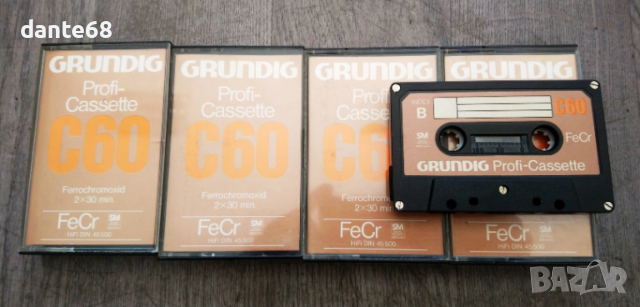 Аудио касети Grundig Profi-Cassette C-60 FeCr, снимка 5 - Аудио касети - 54300908